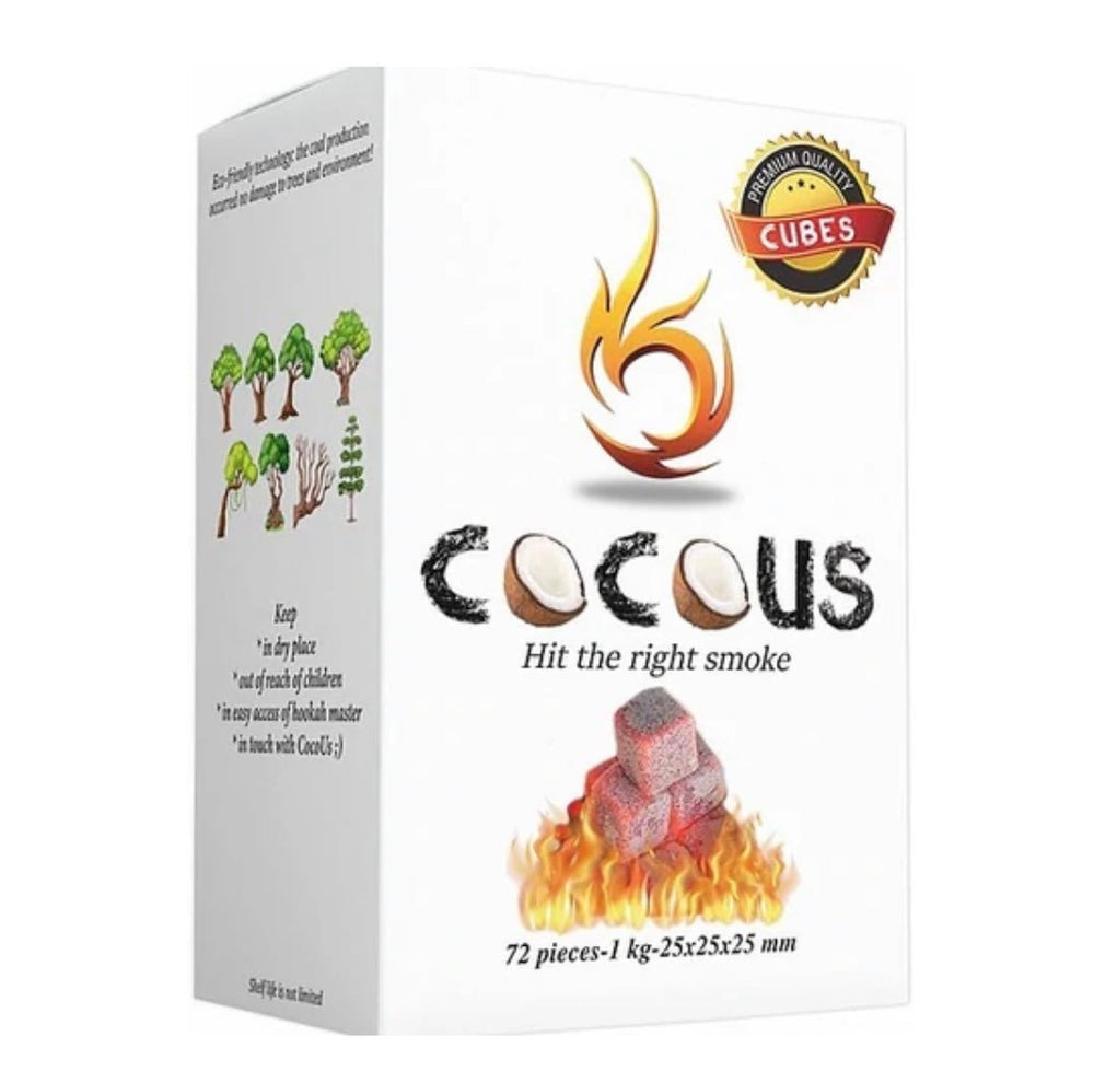 Cocous Coconut Coals 1 kg ( 72 Large Cubes)