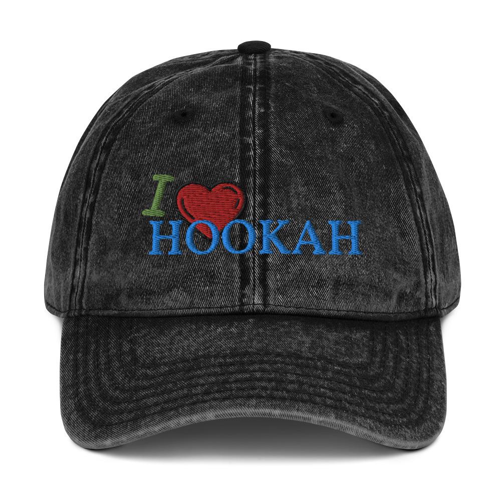 Vintage Cotton Twill Cap I Love Hookah