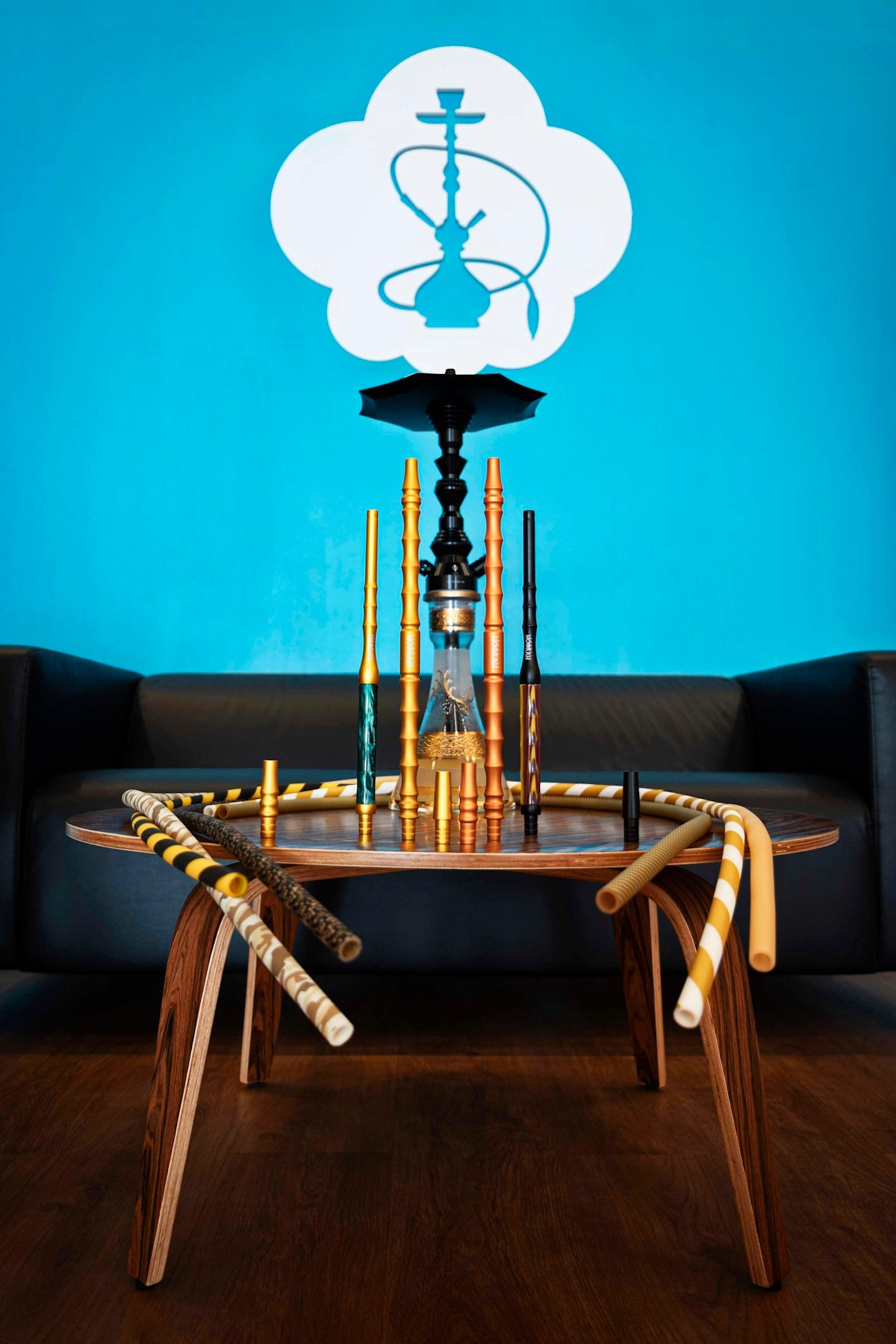 a table with a globe on top