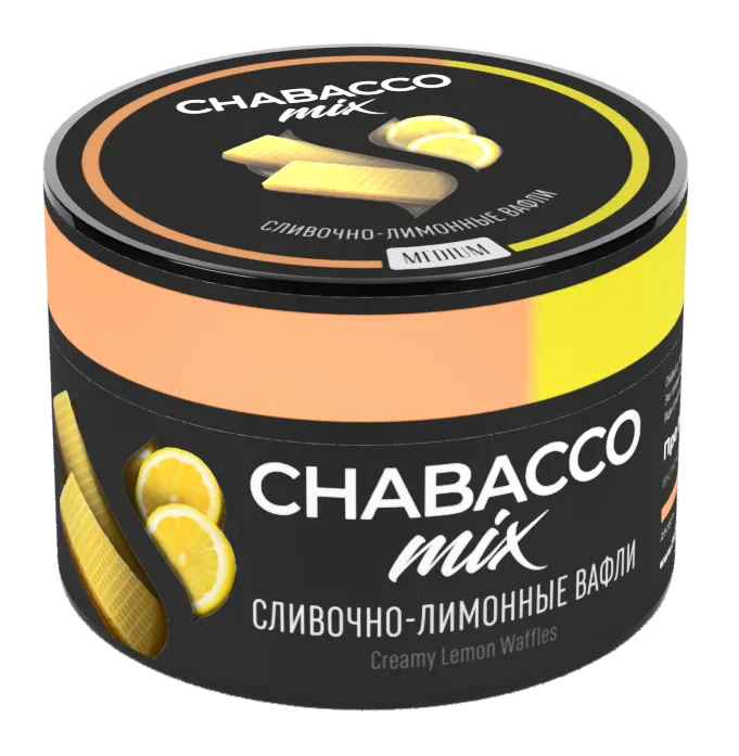 Chabacco Lemon Waffle Hookah Tobacco 50g
