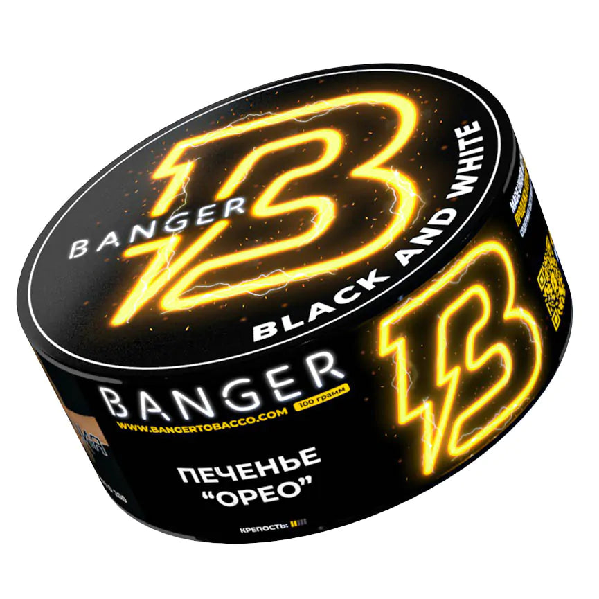 Banger Black and White Hookah Tobacco 100g