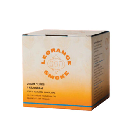 Le Orange Coconut Coals 1 kg ( 72 /26mm Cubes)