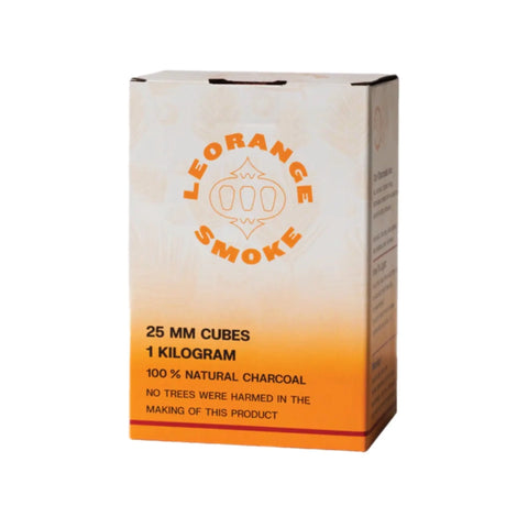 Le Orange Coconut Coals 1 kg ( 72 Large Cubes)