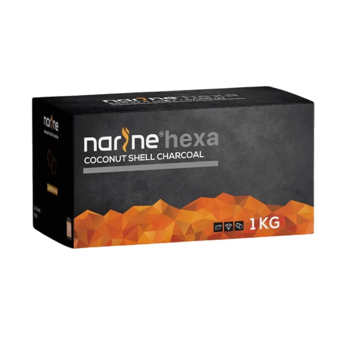 Narine Coco Hexagon Hookah Coals 1kg - SoBe Hookah