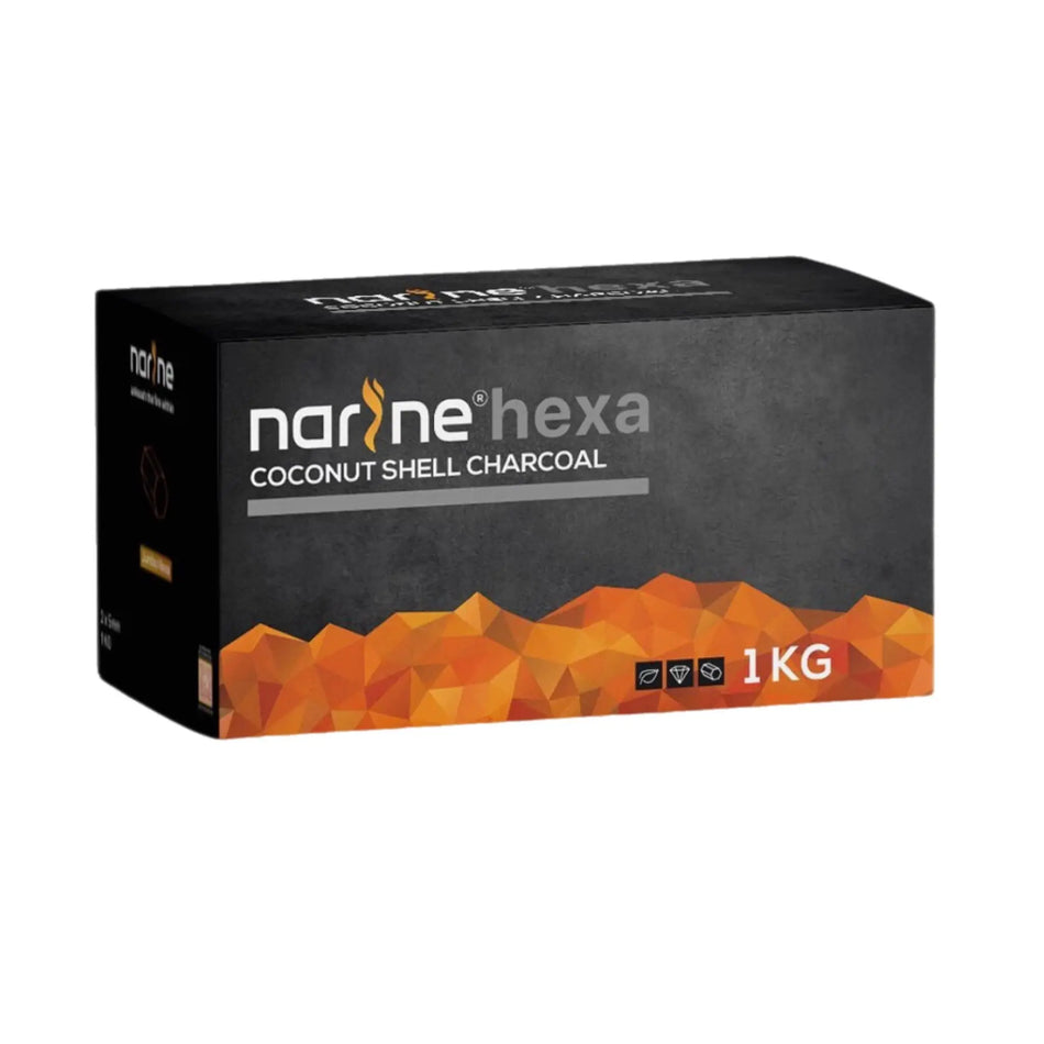 Narine Coco Hexagon Hookah Coals 1kg - SoBe Hookah
