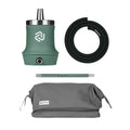 Amotion Roam Forest Green Full Travel Hookah Set