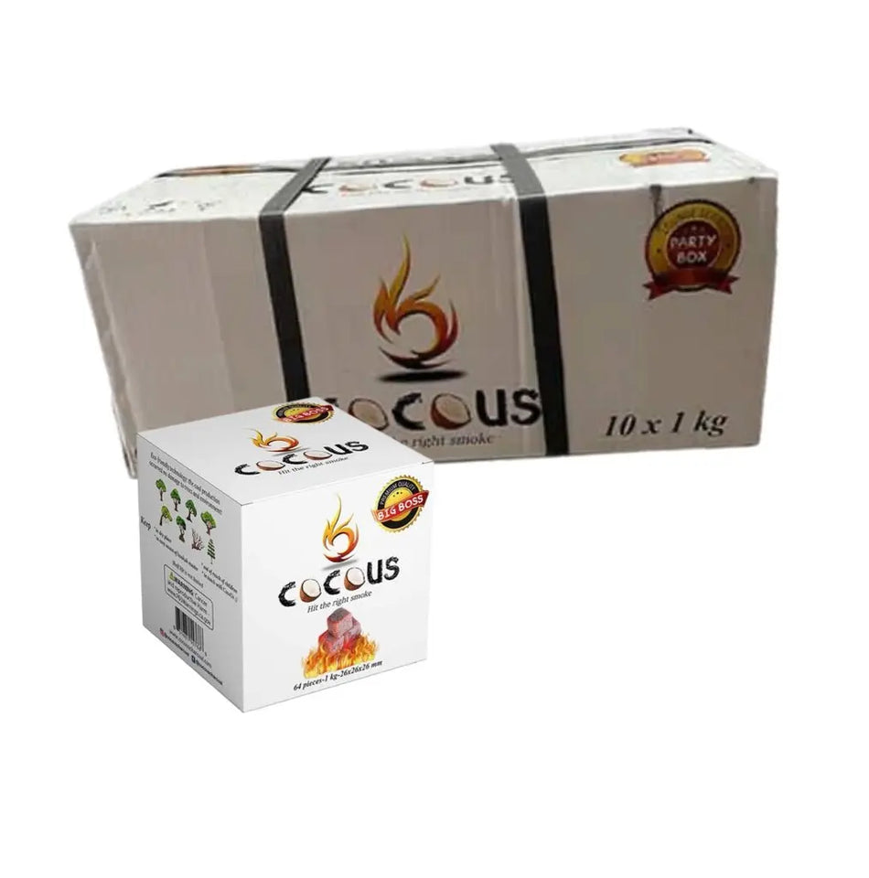 Cocous Coconut Coals 26 mm Master Case 10kg - SoBe Hookah