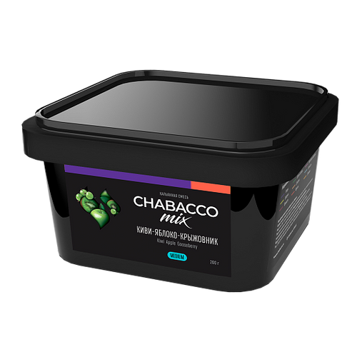Chabacco Mix Kiwi Apple Gooseberry Hookah Tobacco 200g