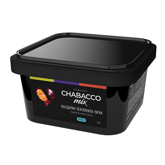 Chabacco Mix Tangerine Strawberry Lychee Hookah Tobacco 200g