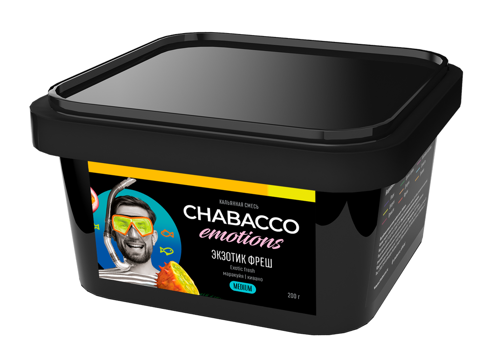 Chabacco Emotions Exotic Fresh Hookah Tobacco 200g