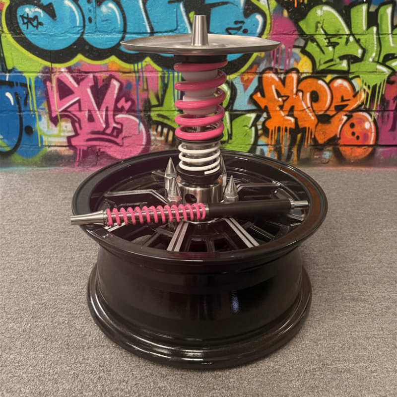 Shi Carver Hookah Wheel Black – Pink