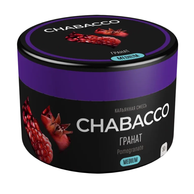 Chabacco Pomegranate Hookah Tobacco 50g