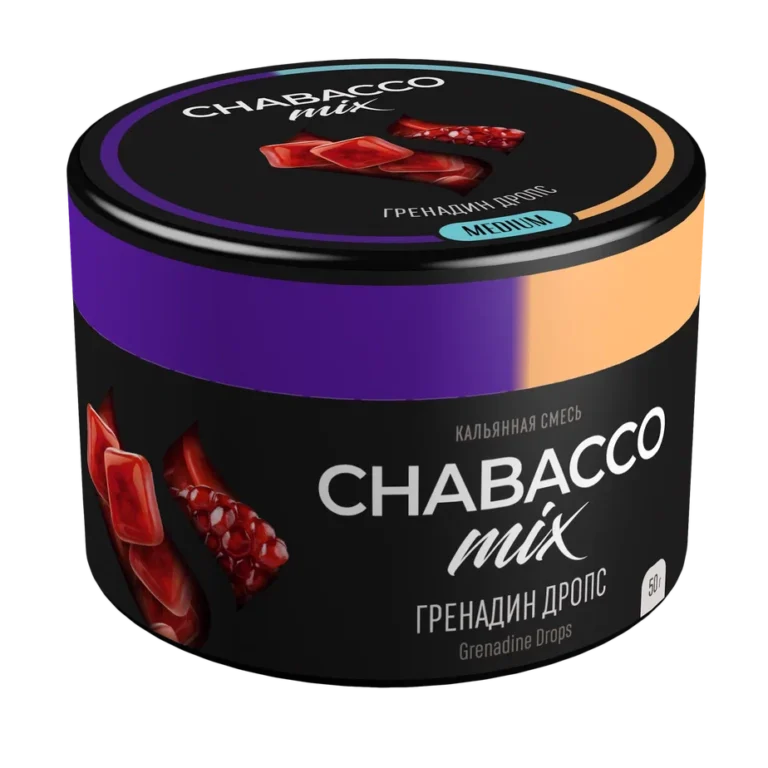 Chabacco Grenadine Drops Hookah Tobacco 50g