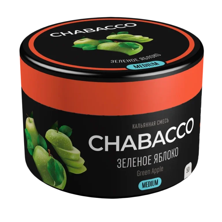 Chabacco Green Apple Hookah Tobacco 50g
