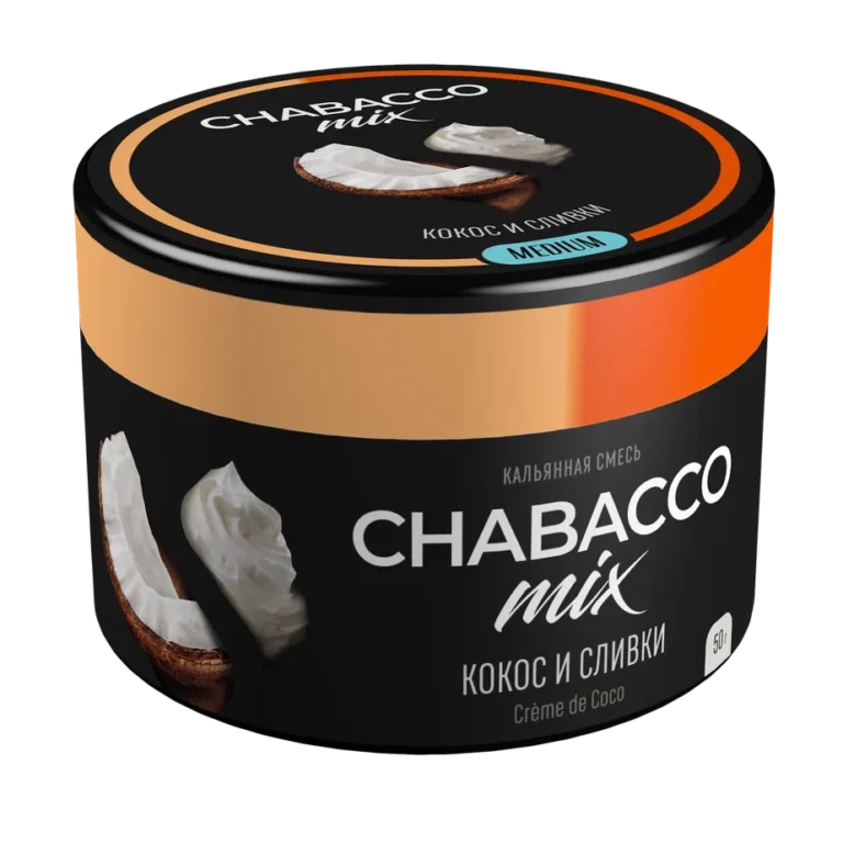 Chabacco Creamy Coconut Hookah Tobacco 50g