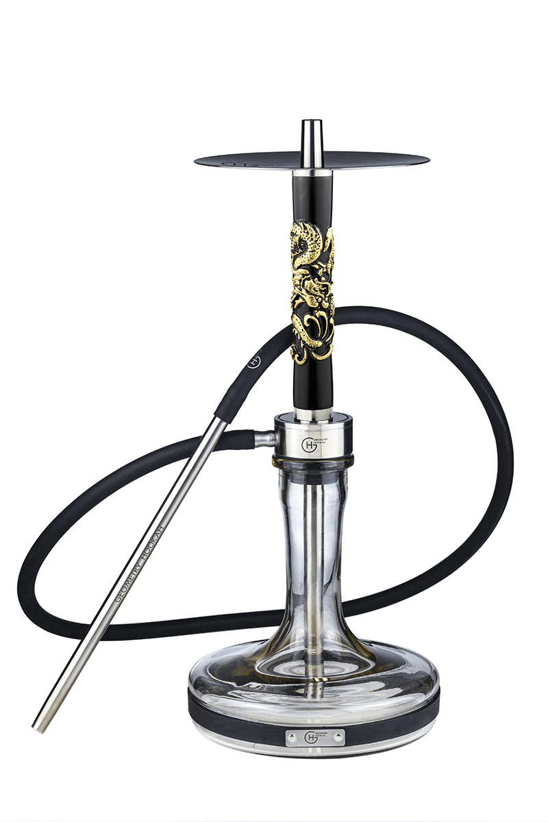 Geometry Hookah Big Bro Dragon Black