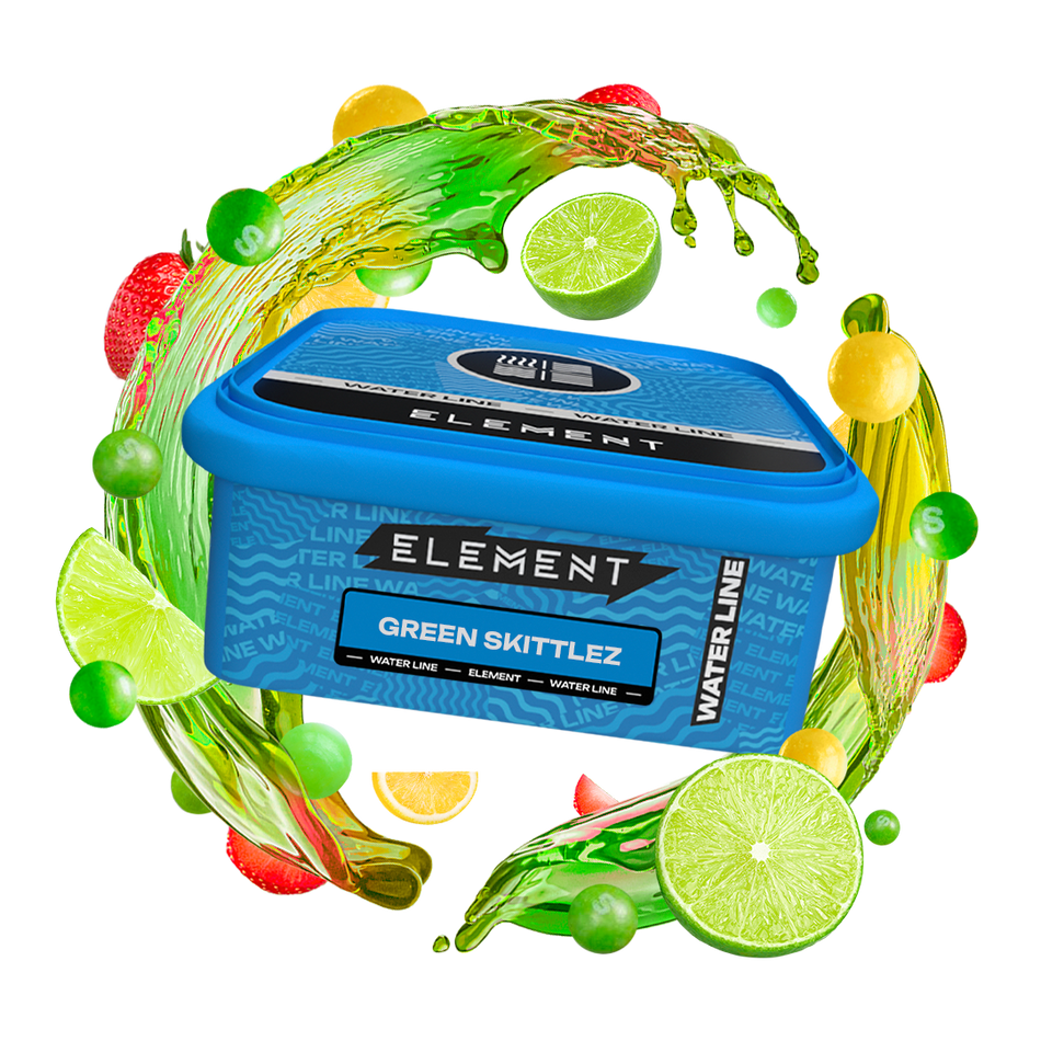 Element Tobacco Green Skittlez (Water Line) – 200gr