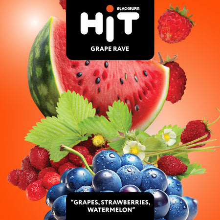 Black Burn HiT – Grape Rave 30G (Grapes, Strawberries, Watermelon)