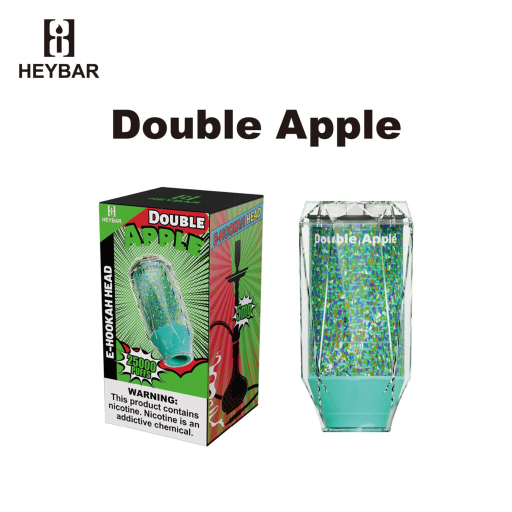 HeyBar E-Hookah Head 25k Disposable Double Apple