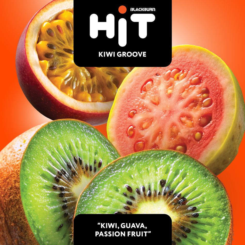 Black Burn HiT – Kiwi Groove 30G (Kiwi, Guava, Passion Fruit)