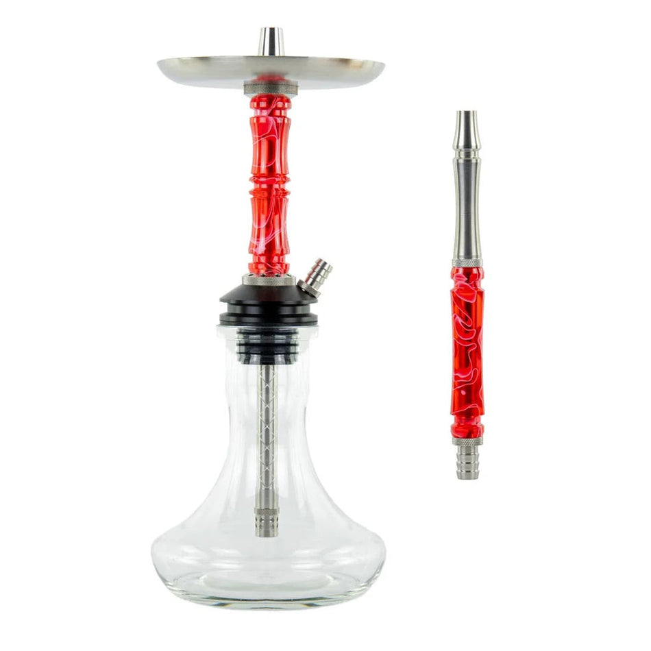 Moze Breeze Two Wavy Red Hookah