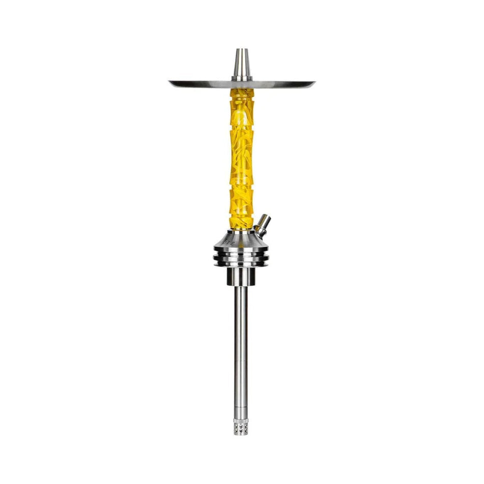 Moze Varity Lounge Silver Wavy Yellow Hookah
