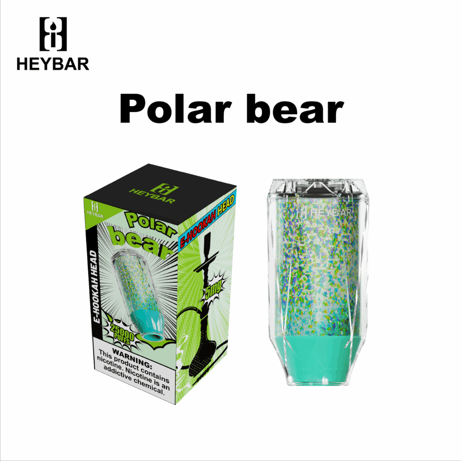 HeyBar E-Hookah Head 25k Disposable Polar Bear