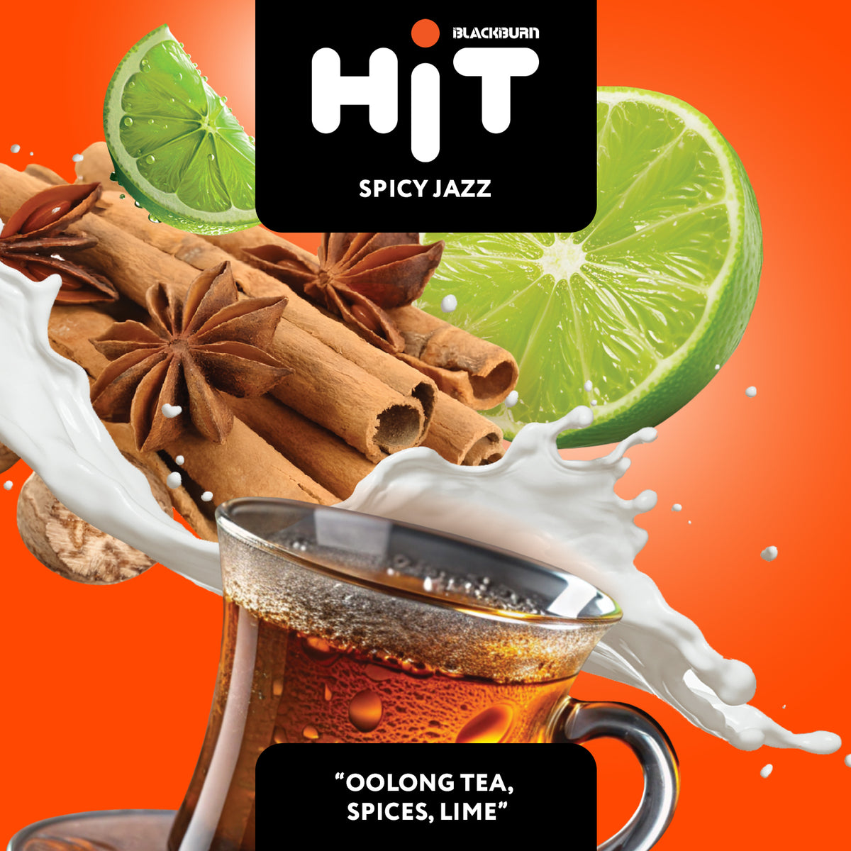 Black Burn HiT – Spicy Jazz 30G (Oolong Tea, Spices, Lime)