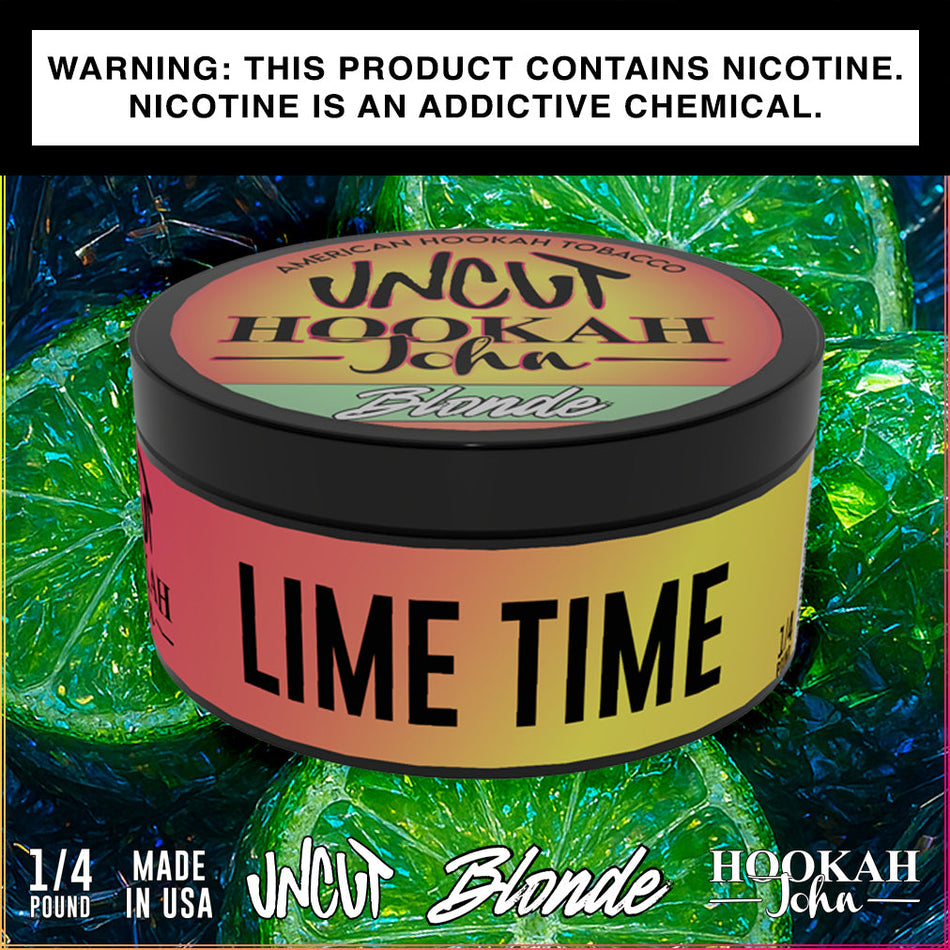 HJ Uncut Blond Lime Time Hookah Tobacco 1/4lb