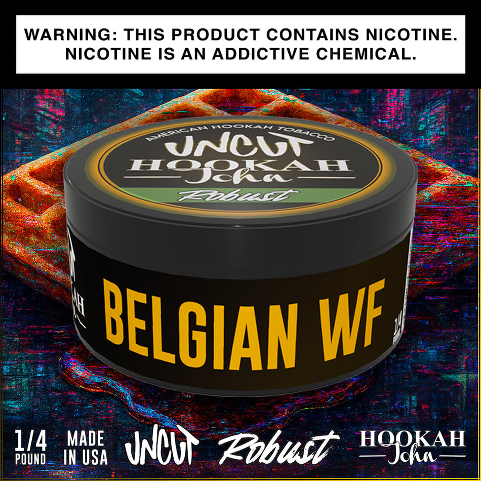 HJ Uncut Robust Belgiam WF Hookah Tobacco 1/4lb