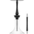 Union Hookah Sleek Black and Silver
