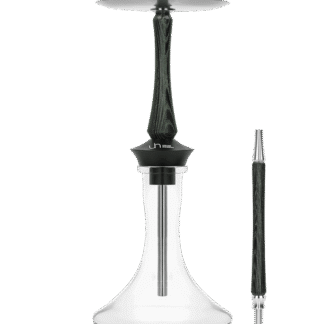 Union Hookah Sleek Black and Silver