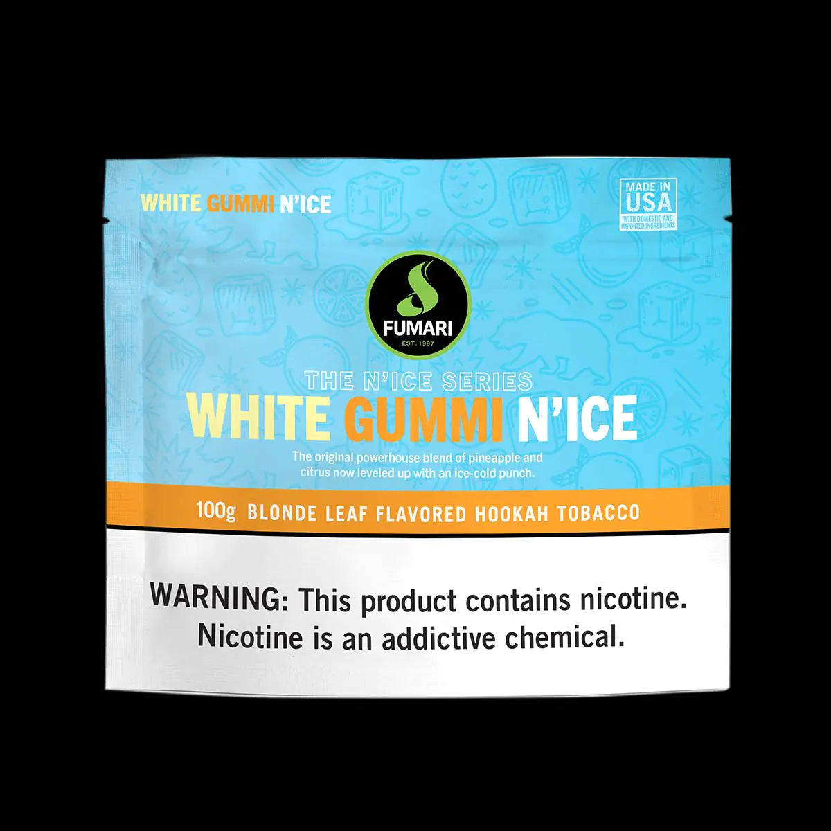 Fumari White Gummi Bear N’Ice 100g