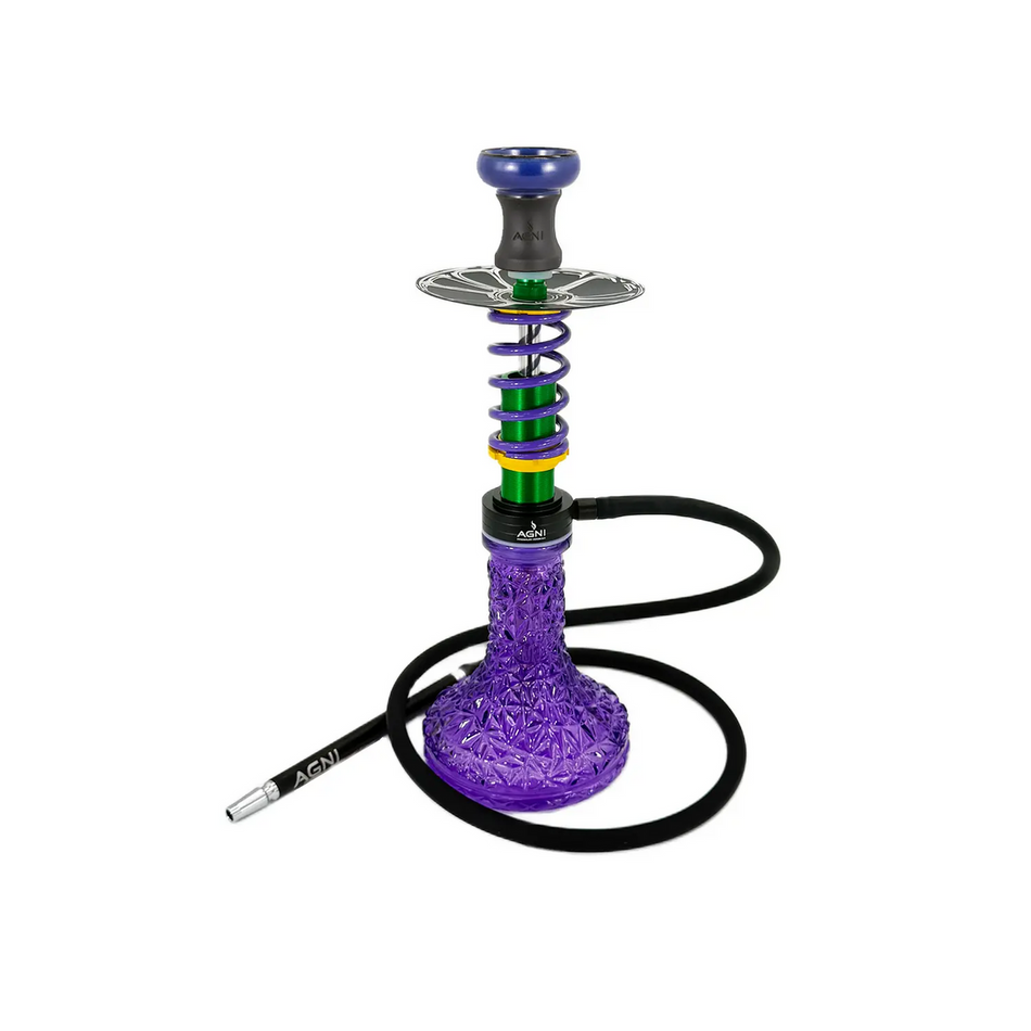 Agni F1 Purple Green Hookah