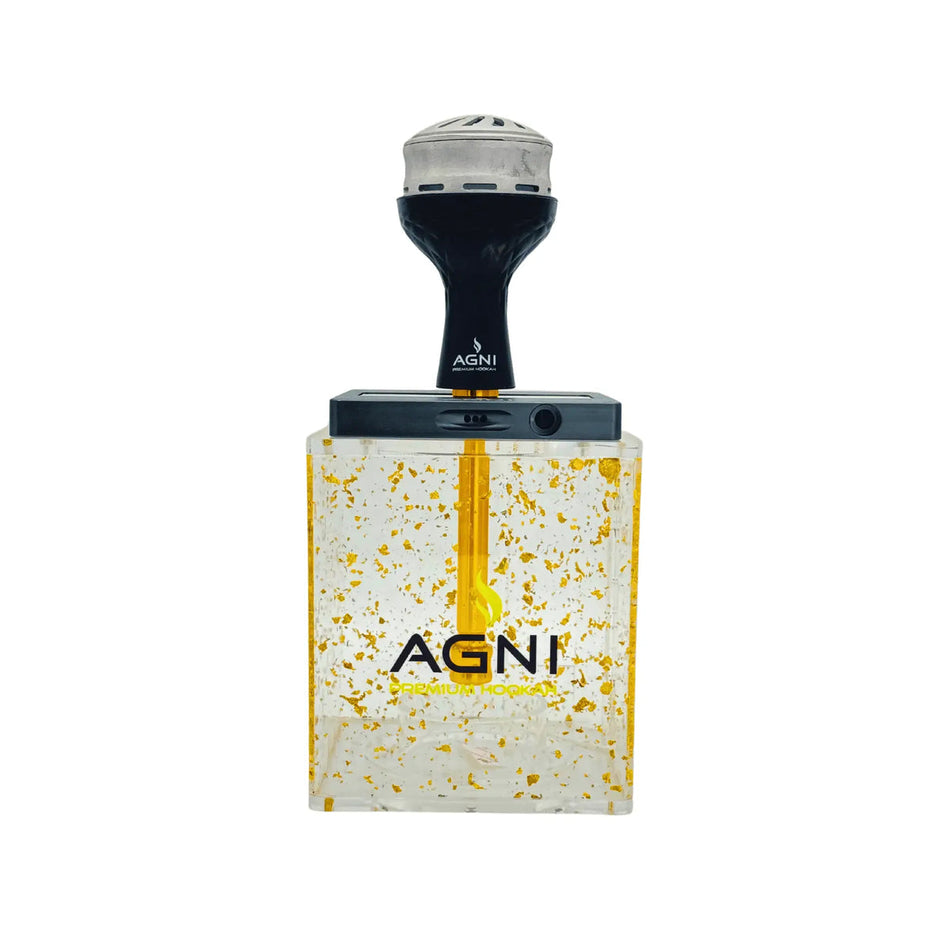 Agni Rock Premium Black and Gold Hookah