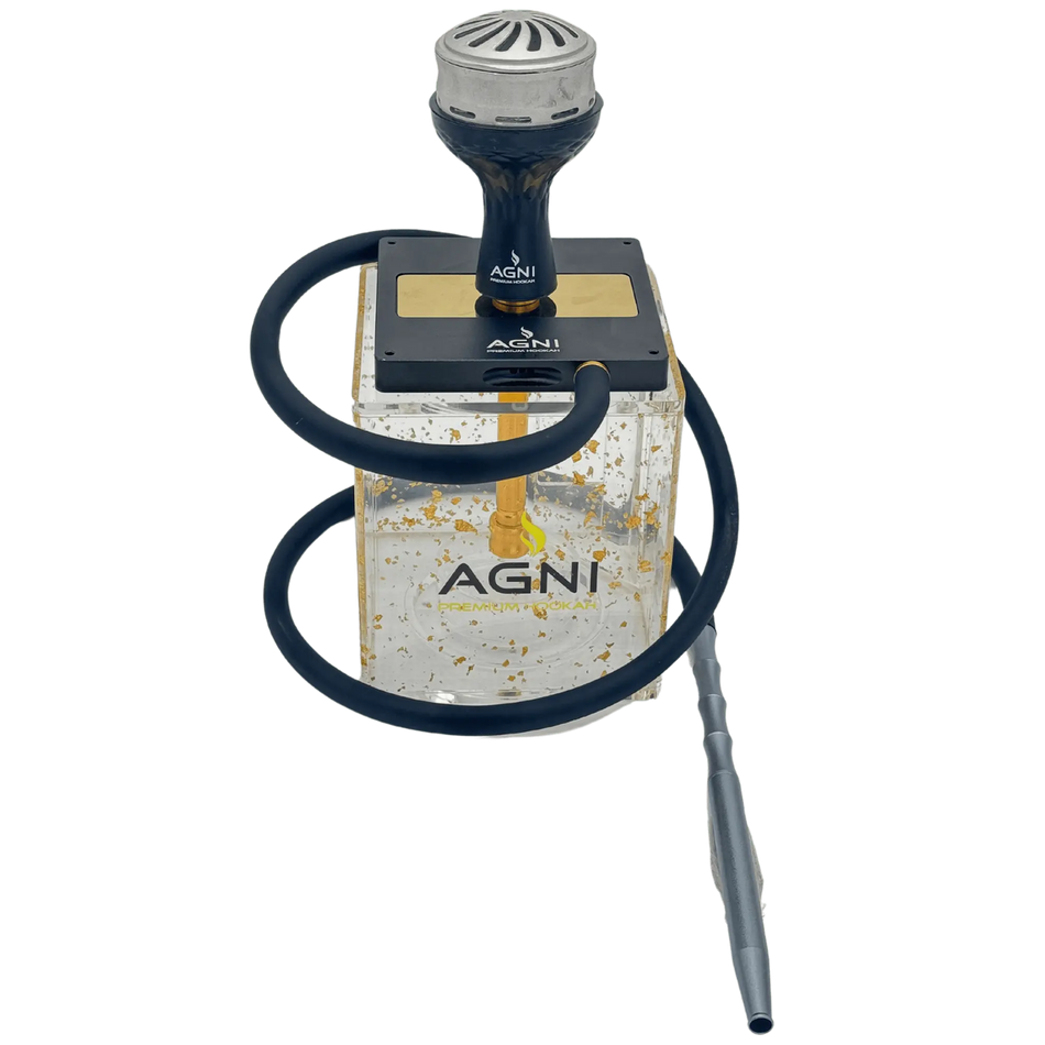 Agni Rock Premium Black and Gold Hookah
