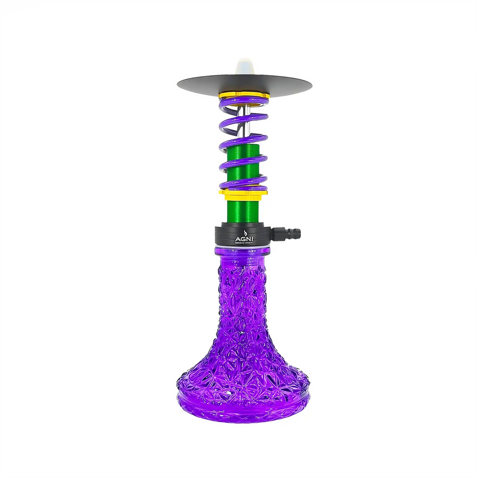 Agni F1 Purple Green Hookah