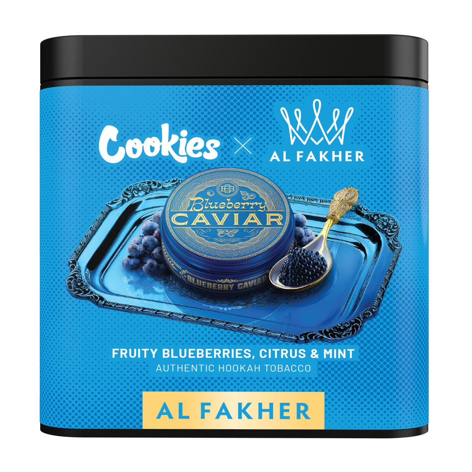 Al Fakher x Cookies Blueberry Caviar Hookah Tobacco 1kg - SoBe Hookah