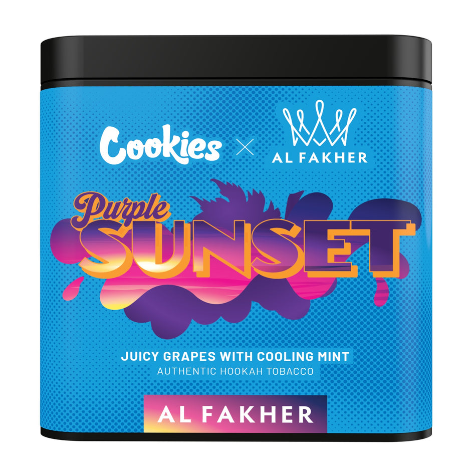 Al Fakher x Cookies Purple Sunset Hookah Tobacco 1kg - SoBe Hookah