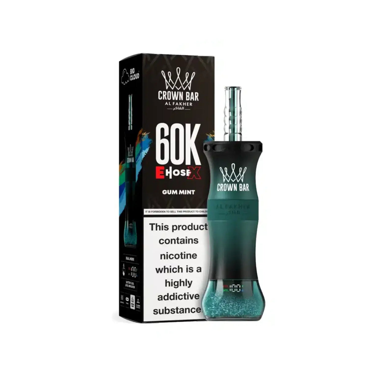 Al Fakher Crown Bar 60K E-Hose X Disposable