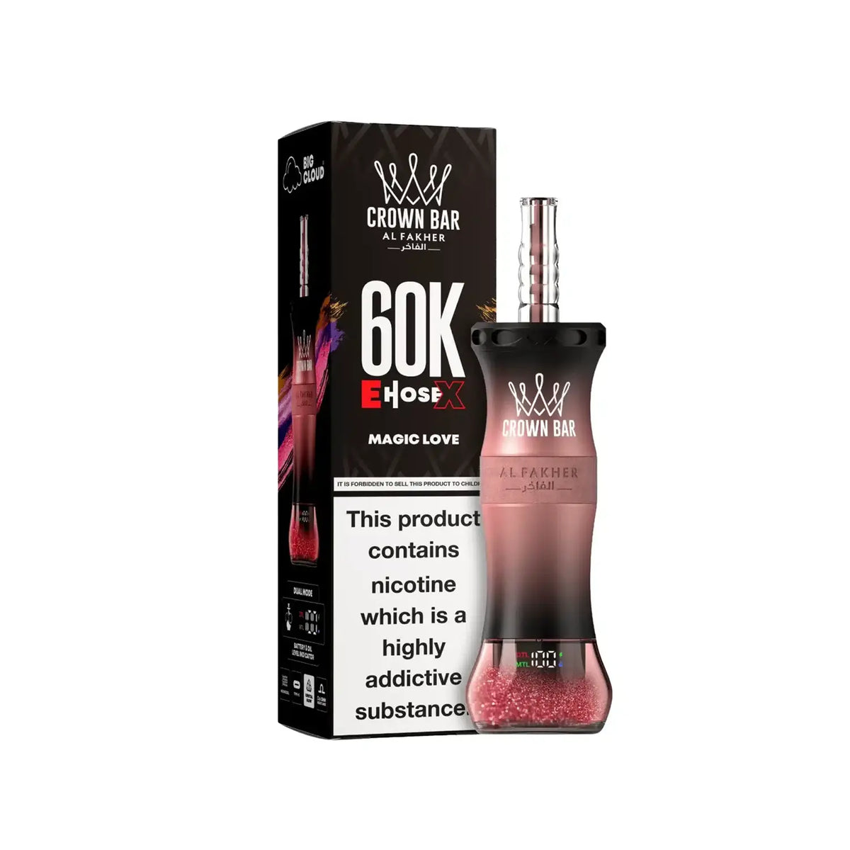 Al Fakher Crown Bar 60K E-Hose X Disposable
