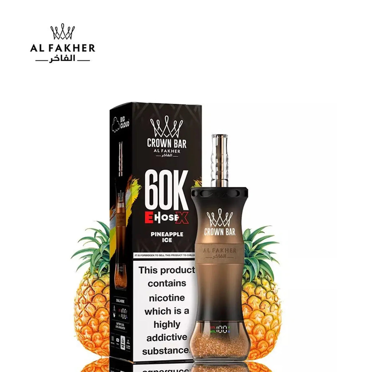 Al Fakher Crown Bar 60K E-Hose X Disposable