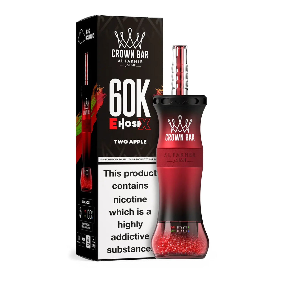 Al Fakher Crown Bar 60K E-Hose X Disposable
