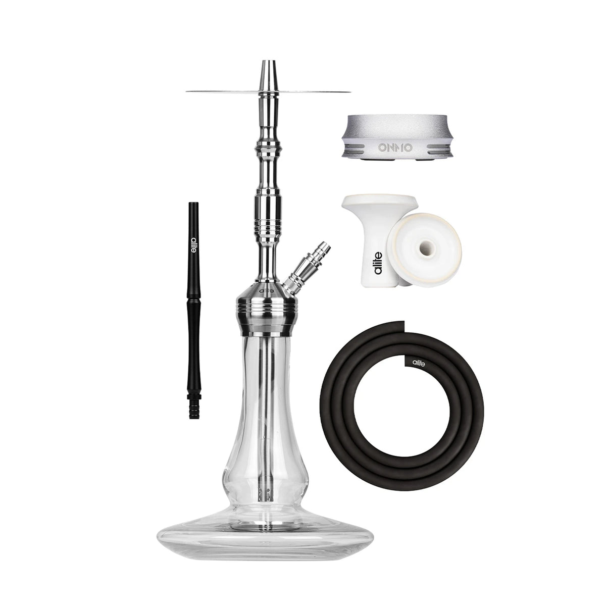 Alite Bash Lounge Hookah Silver