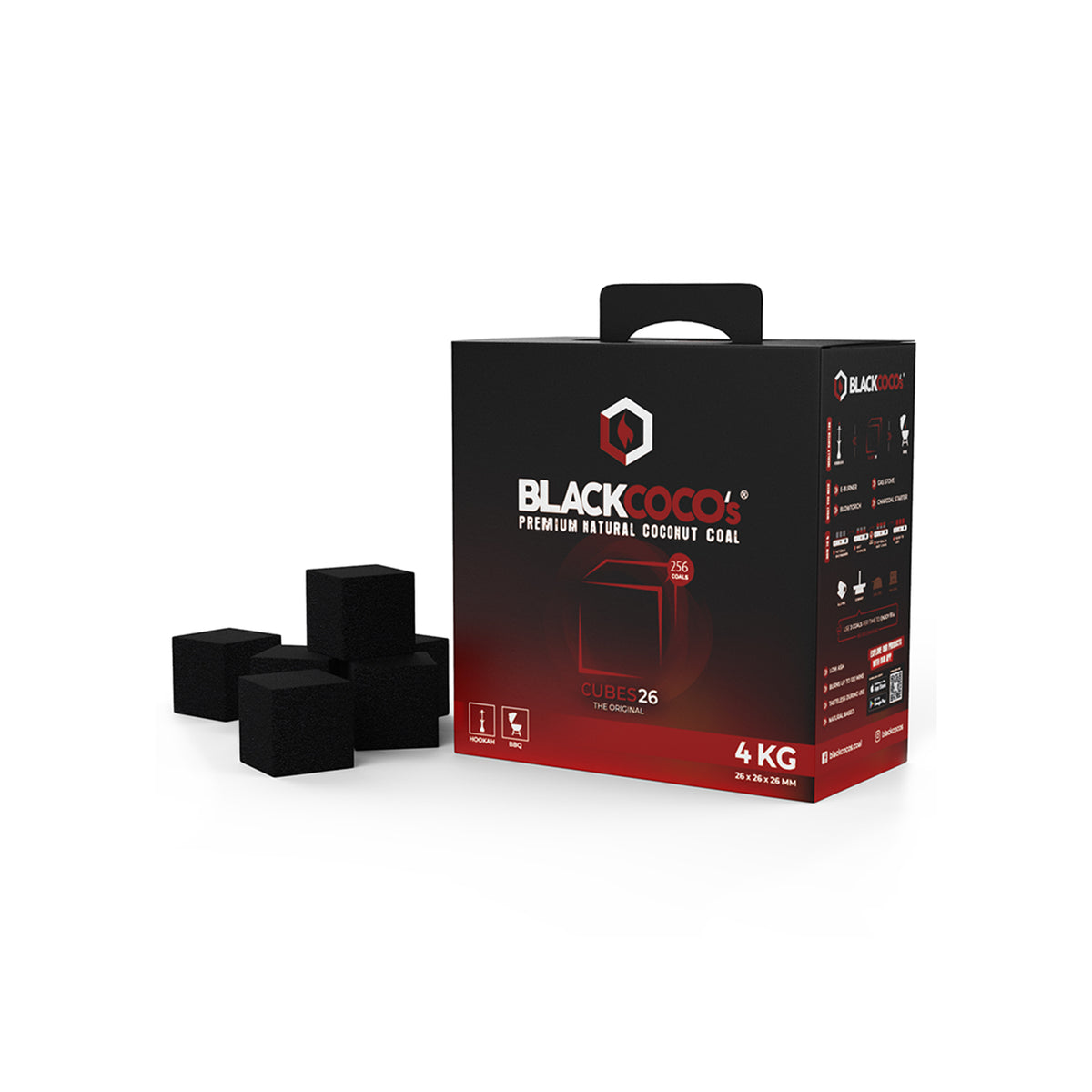 BlackCoco’s Charcoal CUBE 26 SmartBox 4kg Bundle