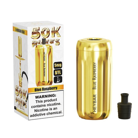 HeyBar Gold E-Hookah Head 50k Disposable – Blue Raspberry