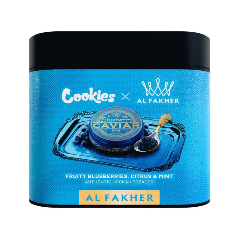 Al Fakher x Cookies Blueberry Caviar Hookah Tobacco 250gr