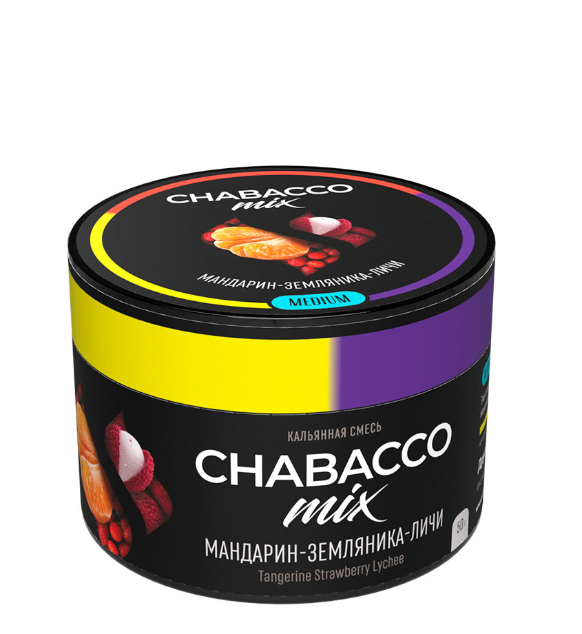 Chabacco Tangerine Strawberry Lychee Hookah Tobacco 50g