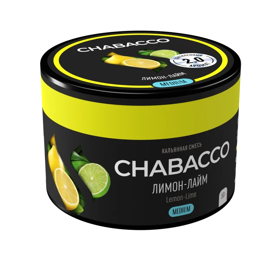 Chabacco Lemon Lime Hookah Tobacco 50g