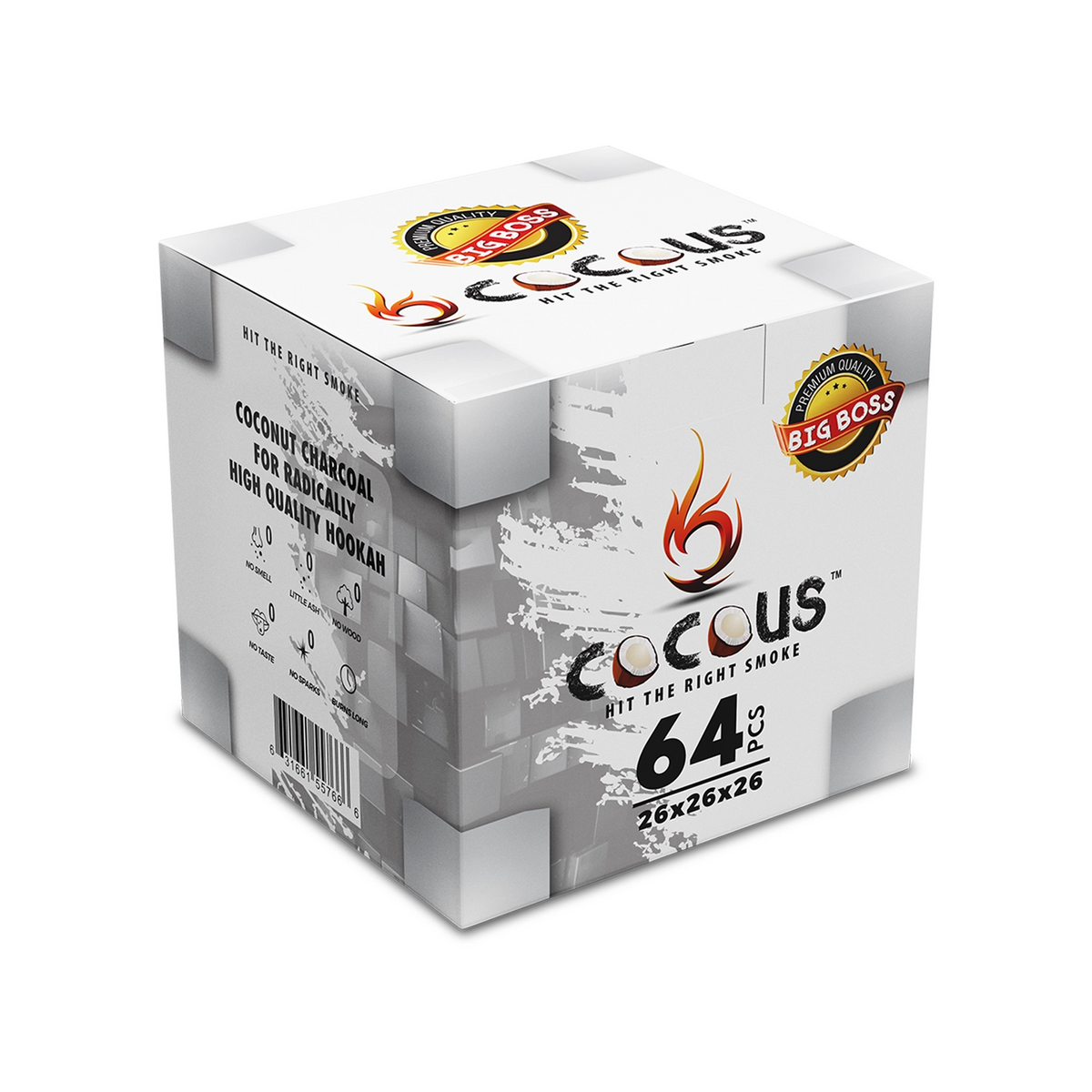 Cocous Charcoal Big Boss 26 mm